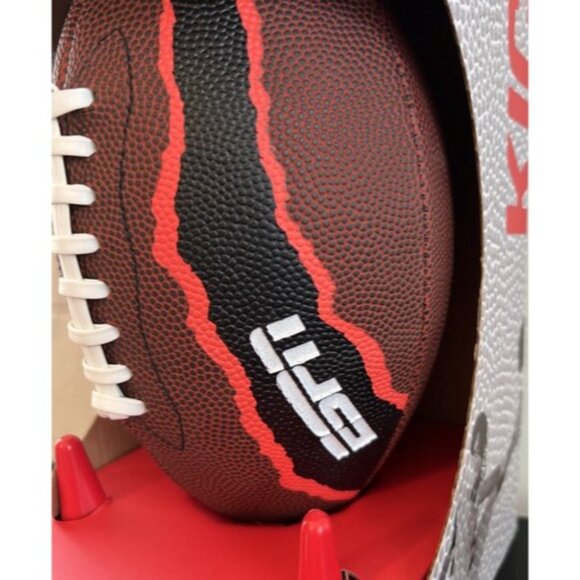 ESPN MB2 Junior Size Football Pack with Kicking Tee and Pump NEW in BOX - Picture 2 of 6